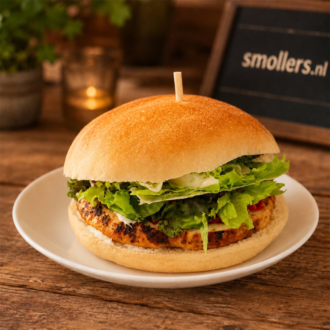 Broodje pulled cajun chicken